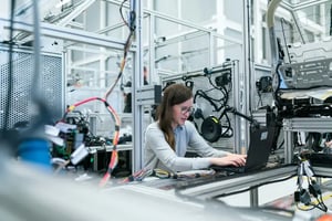 woman working in manufactoring